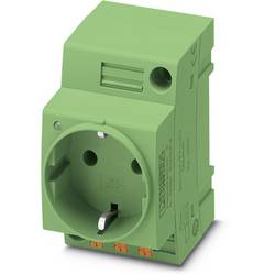 skříňový rozvaděč-zásuvka Phoenix Contact EO-CF/PT/LED/GN zelená (d x š) 60 mm x 45 mm