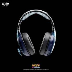 Lexip Naruto Shippuden Kakashi Kamui Headset uzavřená (Over Ear) kabelová, Bluetooth® stereo černá/modrá headset, regulace hlasitosti, Vypnutí zvuku mikrofonu