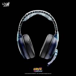 Lexip Naruto Shippuden Kakashi Kamui Headset uzavřená (Over Ear) kabelová, Bluetooth® stereo černá/modrá headset, regulace hlasitosti, Vypnutí zvuku mikrofonu