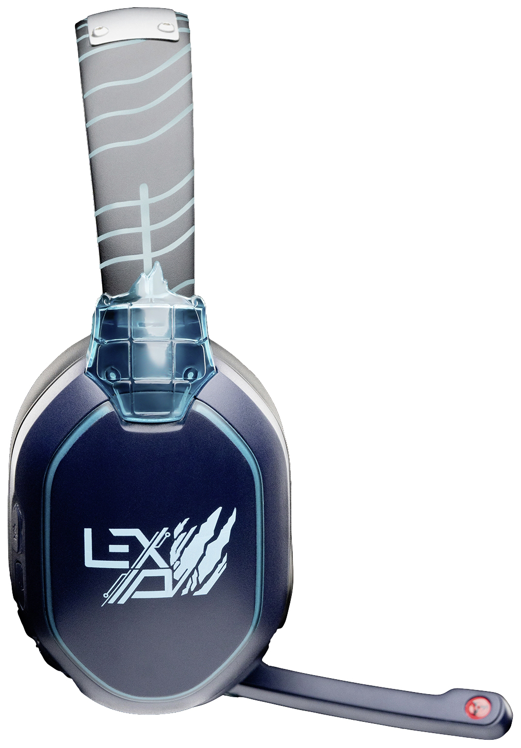 Lexip Naruto Shippuden Kakashi Kamui Headset uzavřená (Over Ear) kabelová, Bluetooth® stereo černá/modrá headset, regulace hlasitosti, Vypnutí zvuku mikrofonu
