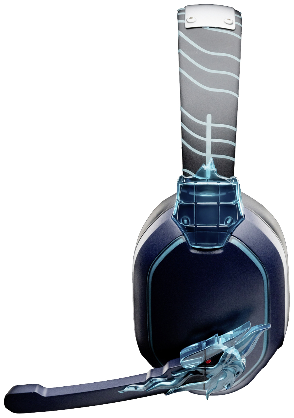 Lexip Naruto Shippuden Kakashi Kamui Headset uzavřená (Over Ear) kabelová, Bluetooth® stereo černá/modrá headset, regulace hlasitosti, Vypnutí zvuku mikrofonu