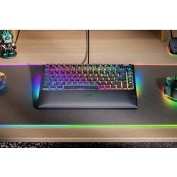 RAZER BlackWidow V4 75perc Intl. US kabelový herní klávesnice anglická, QWERTY černá s podsvícením