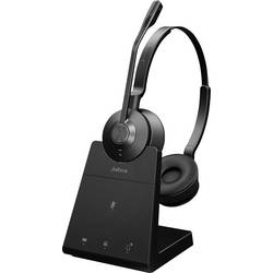 Jabra JABRA Engage 45 SE Stereo Headset otevřená (On Ear) Bez kabelu stereo černá Potlačení hluku telefon