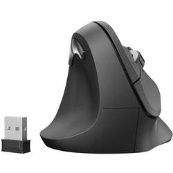 Hama optická ergonomická myš, přenos bezdrátový, 6 tlačítko, 1800 dpi, černá