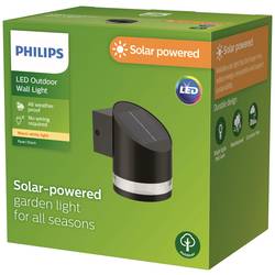 Philips LED Fyce 8720169265585 venkovní solární nástěnné osvětlení LED pevně vestavěné LED 1.5 W černá