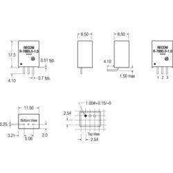 RECOM R-78B5.0-1.0 DC/DC měnič napětí do DPS 5 V/DC 1 A 5 W Počet výstupů: 1 x Obsah 1 ks