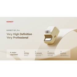 NIIMBOT B21 Pro Wireless fototiskárna Rozlišení tisku: 300 x 300 dpi