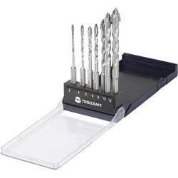 TOOLCRAFT TO-10312161 tvrdý kov, ocel Sada vrták 3 mm, 4 mm, 5 mm, 6 mm, 8 mm, 10 mm, 12 mm Celková délka 155 mm tvrzeno 1 ks