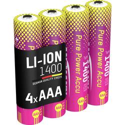 Ansmann Li-Ion Akku Micro AAA Typ 1400 (min. 1250 mAh) sada akumulátorů Li-Ion 1250 mAh 1.5 V 1 ks