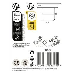Paulmann 93373 Spircle LED osvětlení na stěnu/strop LED pevně vestavěné LED 8 W bílá
