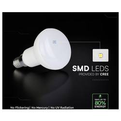 V-TAC 211386 LED Energetická třída (EEK2021) F (A - G) E14 4.8 W = 40 W teplá bílá 1 ks