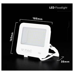 V-TAC VT-4455 242086 LED reflektor Energetická třída (EEK2021): D (A - G) 50 W Barvy světla (LED svítidlo): přírodní bílá