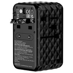 Verbatim Charge n Travel GaN III cestovní nabíječka, GaN, s adaptérem pro Evropu, s britským adaptérem, s americkým adaptérem, 1x USB A , 3x USB-C®, 85 W,