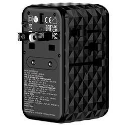 Verbatim Charge n Travel GaN III cestovní nabíječka, GaN, s adaptérem pro Evropu, s britským adaptérem, s americkým adaptérem, 1x USB A , 3x USB-C®, 85 W,