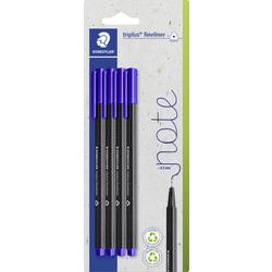 Staedtler triplus 334-3 BK4 popisovač 0.3 mm 4 ks