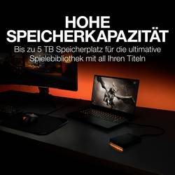 Seagate FireCuda Gaming Hard Drive, FireCuda® Gaming HDD, 5 TB, externí HDD 6,35 cm (2,5), USB 3.2 (Gen 1x1) , černá, RGB, STKL5000400