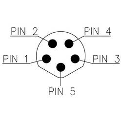 TRU COMPONENTS Vestavná zástrčka pro čidlo/aktuátor, TC-13751928, piny: 5, 1 ks
