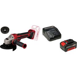 Einhell 4431155+4512042 Akumulátorová úhlová bruska 125 mm, akumulátor, vč. nabíječky, Vč. Rychloupínacího matice, 18 V