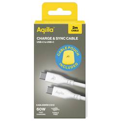 Aqiila Cablebird CS12 Kabel USB-C USB 2.0 USB-C ® zástrčka 2.00 m bílá AQCBPBIC2SI829
