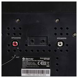Denver MCA-240 stereo systém AUX, CD, FM, funkce alarmu, vč. dálkového ovládání 2 x 20 W černá