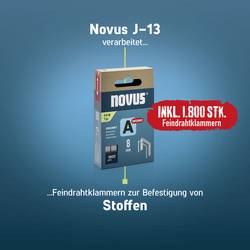 Novus Tools J-13, 030-0456 ruční sponkovačka, dĺžka 4 - 10 mm