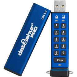 iStorage datAshur® PRO USB flash disk 16 GB modrá IS-FL-DA3-256-16 USB 3.2 (Gen 1x1)