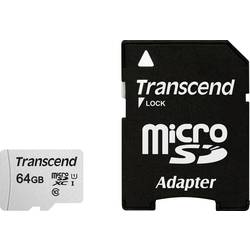 Transcend Premium 300S paměťová karta microSDXC 64 GB Class 10, UHS-I, UHS-Class 1 vč. SD adaptéru
