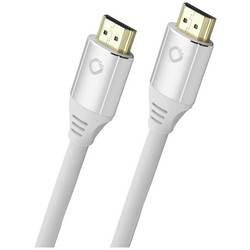 Oehlbach HDMI kabel Zástrčka HDMI-A, Zástrčka HDMI-A 5.00 m bílá D1C92497 8K UHD, pozlacené kontakty HDMI kabel