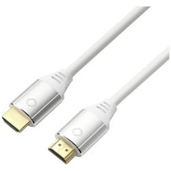 Oehlbach HDMI kabel Zástrčka HDMI-A, Zástrčka HDMI-A 5.00 m bílá D1C92497 8K UHD, pozlacené kontakty HDMI kabel