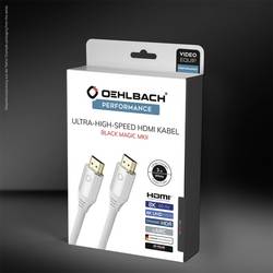 Oehlbach HDMI kabel Zástrčka HDMI-A, Zástrčka HDMI-A 5.00 m bílá D1C92497 8K UHD, pozlacené kontakty HDMI kabel