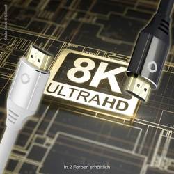 Oehlbach HDMI kabel Zástrčka HDMI-A, Zástrčka HDMI-A 5.00 m bílá D1C92497 8K UHD, pozlacené kontakty HDMI kabel
