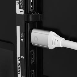 Oehlbach HDMI kabel Zástrčka HDMI-A, Zástrčka HDMI-A 5.00 m bílá D1C92497 8K UHD, pozlacené kontakty HDMI kabel