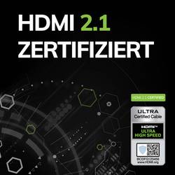 Oehlbach HDMI kabel Zástrčka HDMI-A, Zástrčka HDMI-A 5.00 m bílá D1C92497 8K UHD, pozlacené kontakty HDMI kabel