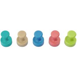 Maul magnet 6168499 (Ø x v) 12 mm x 16 mm kuželka růžová, Atlantic Blue, tyrkysová, citrusová, Sahara 10 ks 6168499