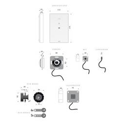 domovní telefon m-e modern-electronics, 40940, modul pro domácí telefony