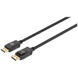 Manhattan DisplayPort kabel Konektor DisplayPort, Konektor DisplayPort 2.00 m černá 353618 8K UHD Kabel DisplayPort