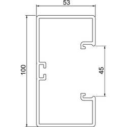 OBO Bettermann 6113000 instalační lišta (d x š) 2000 mm x 100 mm 1 ks čistě bílá