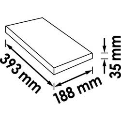 Vigor V4631 V4631 Pěnová vložka (d x š x v) 393 x 188 x 35 mm