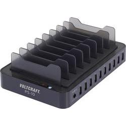 VOLTCRAFT PS-10, PS-10 USB nabíjecí hub do zásuvky (230 V), max. proud 13200 mA, výstup 10 x USB, auto-detect