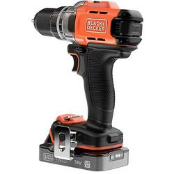 Black & Decker aku vrtací šroubovák, 18 V, 2.0 Ah Li-Ion vč. 2x aku, vč. nabíječky, BCD382D2XK-QW