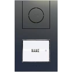 m-e modern-electronics Vistus AD ALU 410 A kabelový domovní telefon venkovní jednotka, pro 1 rodinu, antracitová, 41190