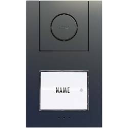 m-e modern-electronics Vistus AD ALU 410 A kabelový domovní telefon venkovní jednotka, pro 1 rodinu, antracitová, 41190