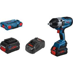 Bosch Professional GDS 18V-1000, 06019J8303 aku rázový utahovák, 1 000 Nm, 18 V, 5.5 Ah, Li-Ion, vč. 2x aku, vč. nabíječky, kufřík
