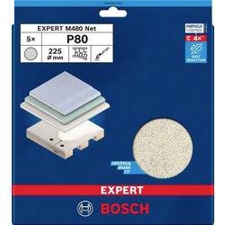 Bosch Accessories 2608901636 brusná síť pro brusky na sádrokarton na suchý zip Zrnitost 80 (Ø) 225 mm 5 ks