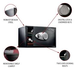Master Lock P40027 X125ML trezor systém se dvěma klíči na heslo, na klíč