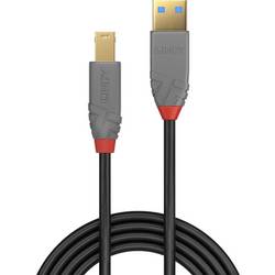 LINDY USB kabel USB 3.2 Gen1 USB-A zástrčka, USB-B zástrčka 3.00 m černá 36743