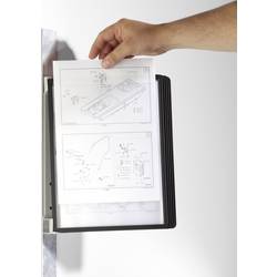 Durable nástěnný držák pohledové tabule VARIO MAGNET WALL 5 černá DIN A4 Počet dodaných průhledných tabulek 5