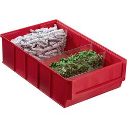 Allit 456531 skladový box , stohovatelné, (d x š x v) 185 x 300 x 81 mm, červená, 1 ks