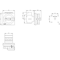 černá 3pólový 35 mm² 63 A 690 V/AC Siemens 3LD25040TK51