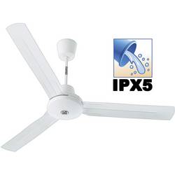 Vortice Tropical stropní ventilátor (Ø x v) 142 cm x 325 mm Barva listu: světle šedá Barva pouzdra: lakovaná bílá